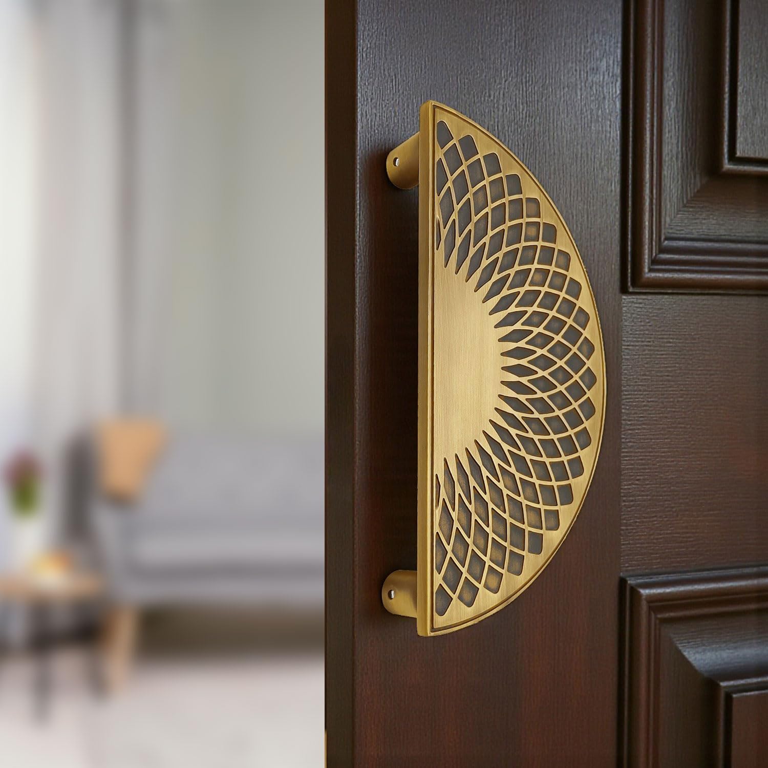 - VOLO Main Door Handle โ 224MM (10 Inch) Antique Brass Finish Zinc Alloy Pull Handle Set for Main Door, Glass Door, Home, Office & Hotel Entry Doors | Model S-620 (Pack of 1 Set)