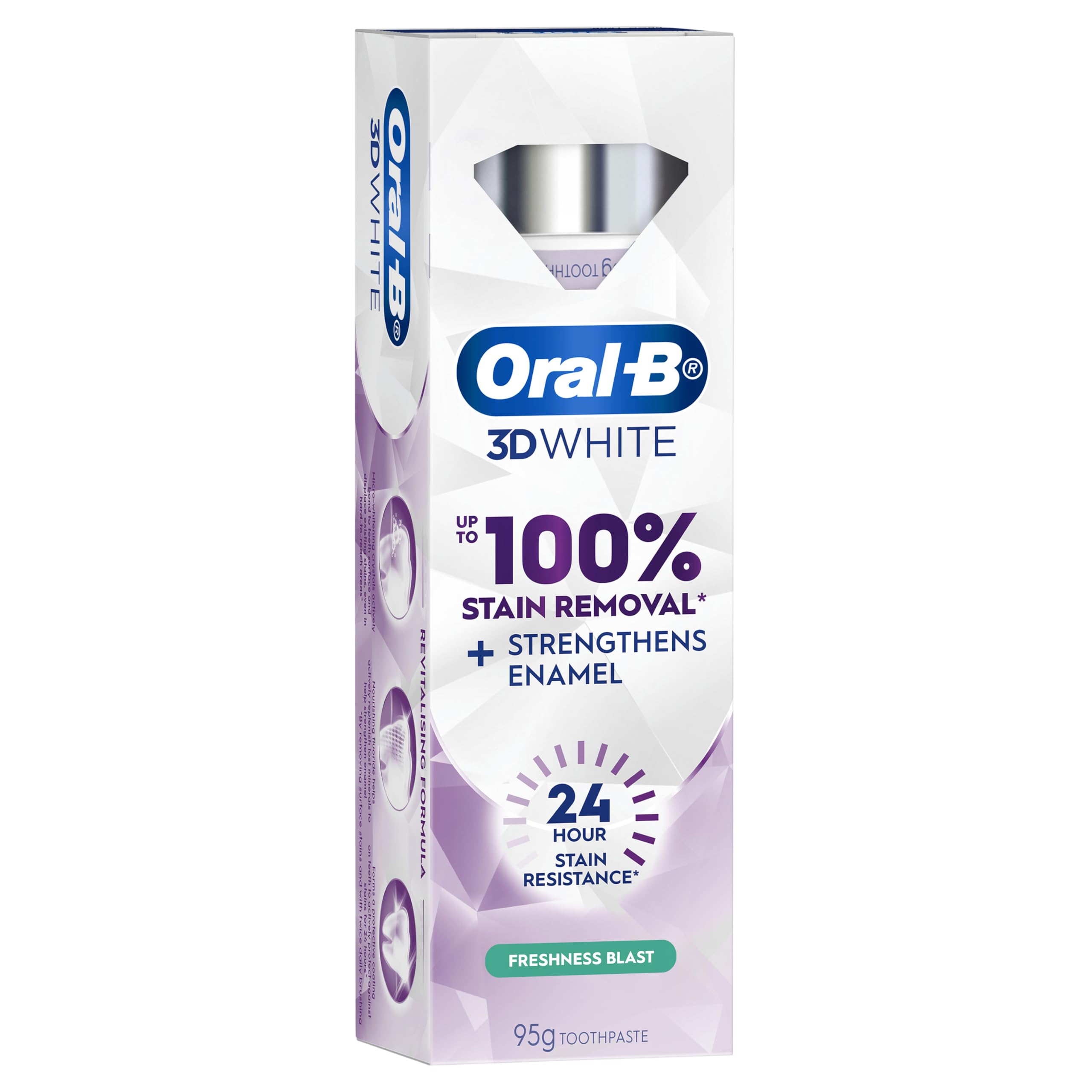 Oral-B 3D White Lasting Freshness Blast Whitening Toothpaste 95g
