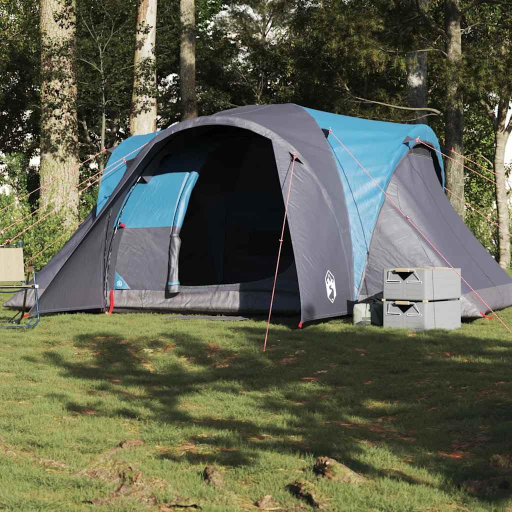 Genérico Tienda de campaña Familiar iglú 6 Personas Impermeable Azul,Deportes,Actividades al Aire Libre,Camping y Senderismo,Tiendas de campaña-4009462