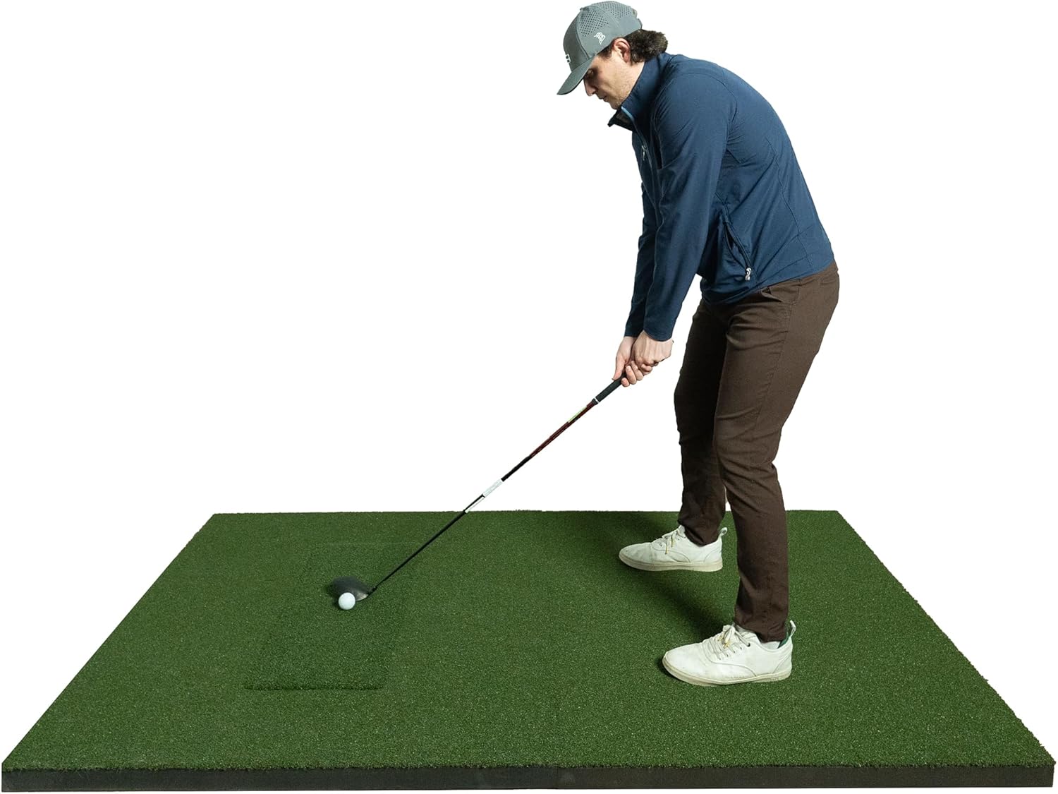The Indoor Golf Shop SIGPRO Softy Golf Mat - Professional-Grade Practice Mat - Realistic Fairway Feel - Real Tee Capable, Replaceable Hitting Strip, Thick Cushioning & Joint-Friendly Design
