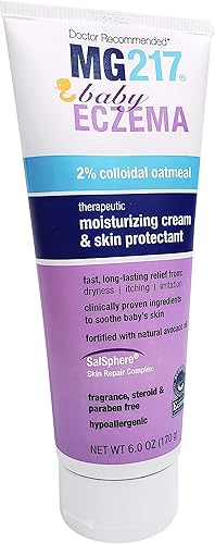 Miniatura 5 de MG217 Crema para eccema para bebés con 2 de avena coloidal para eccema erupción y dermatitis tubo de 6 onzas