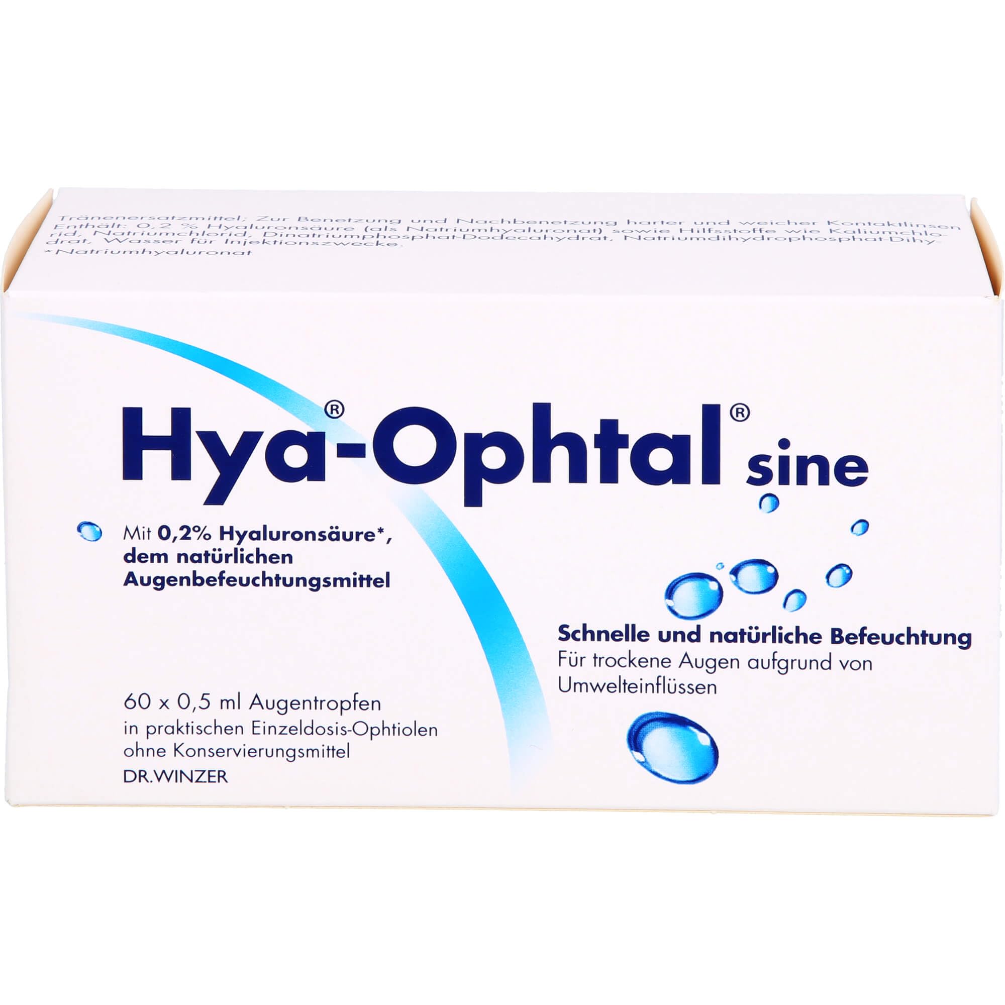 HYA OPHTAL sine Augentropfen 60X0.5 ml