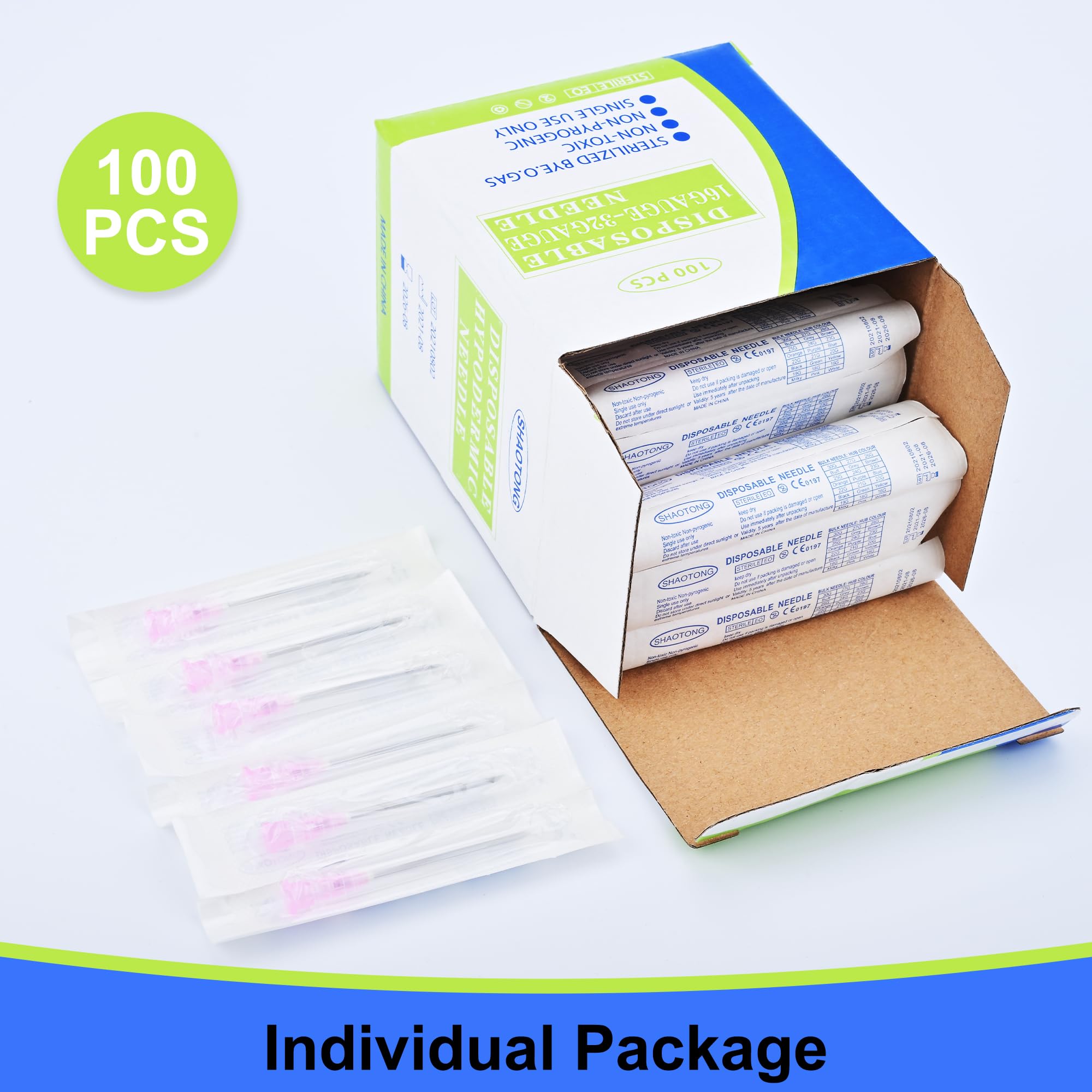 20 Gauge 1.5 Inch Disposable Needle with Cap 100 Pcs for Luer Lock Lab Accessories,Scientific and Industrial Dispensing Needle Accessories — Amazon image 4