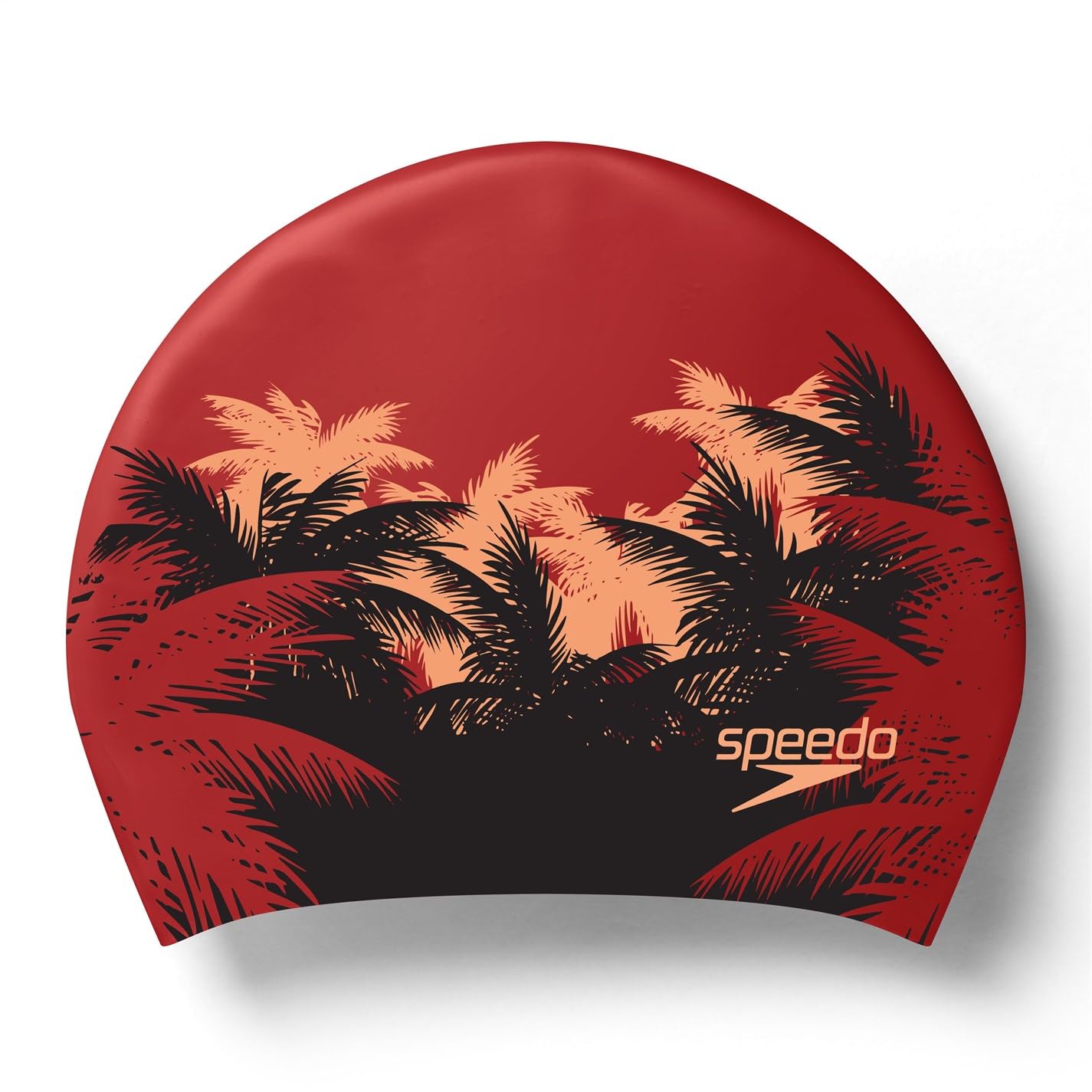 Speedo Womens Print Long Hair Swim Caps -Black & Red (B0BQJMPVSP) Amazon Price History, Amazon Price Tracker