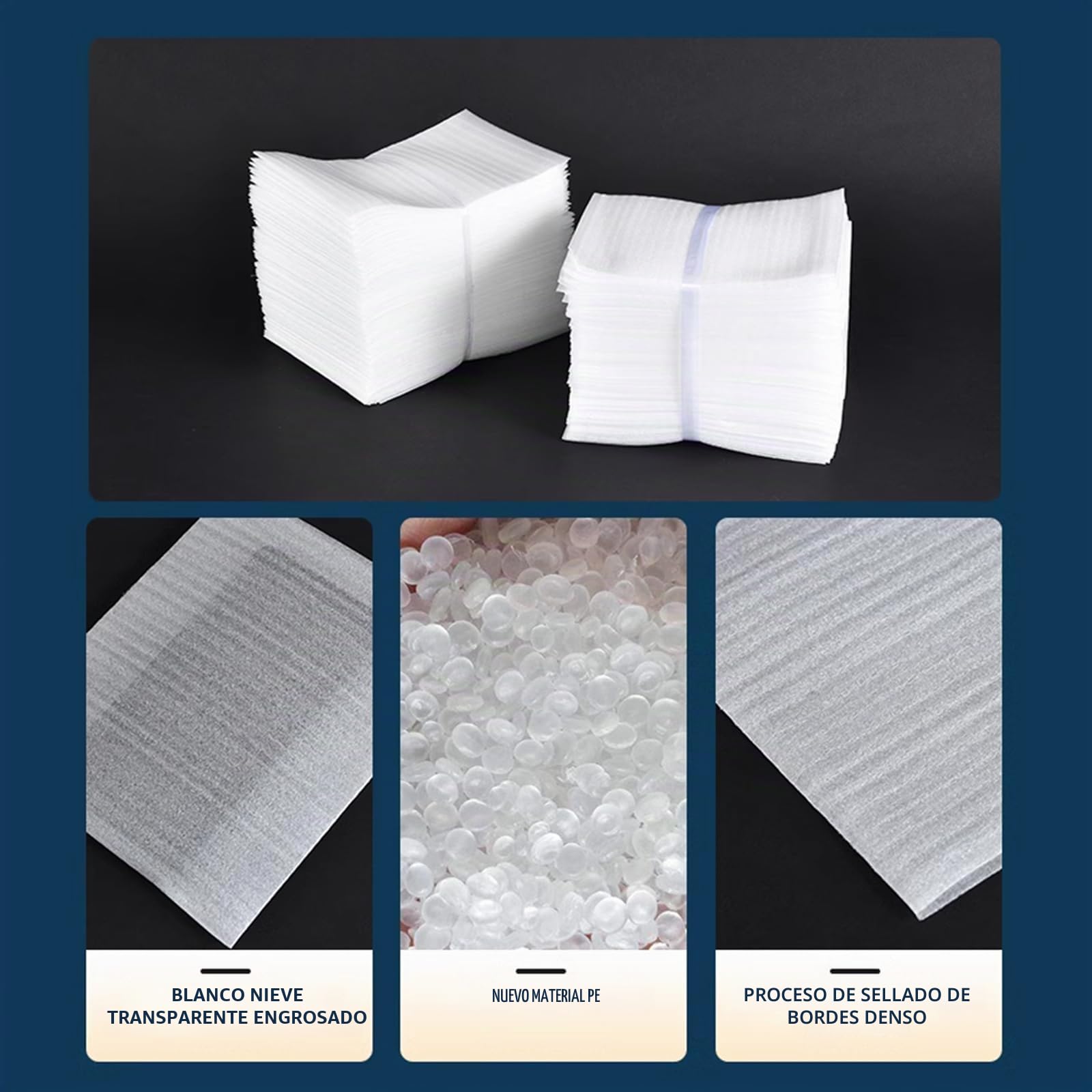YSOOUA Material de Embalaje de Burbujas para Mudanza 100 Piezas Unidades de Plástico de Burbujas Embalaje de Espuma para Mudanzas, Vajilla, Almacenamiento (100 Piezas)