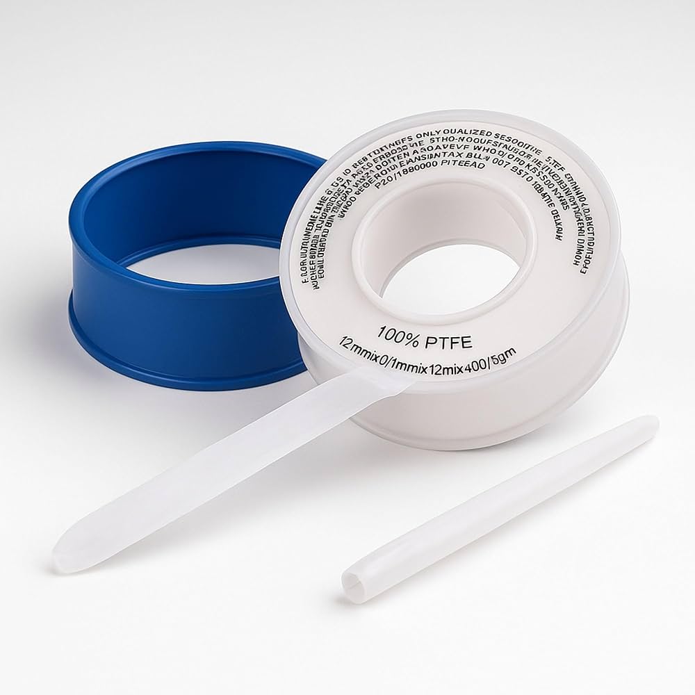 Teflon Tape,Plumbers Tape,Plumbing Tape,PTFE Tape,Thread Tape,Plumber Tape For Shower Head,Pipe Sealing,Thread Seal,White (1/2 In 4 Rolls