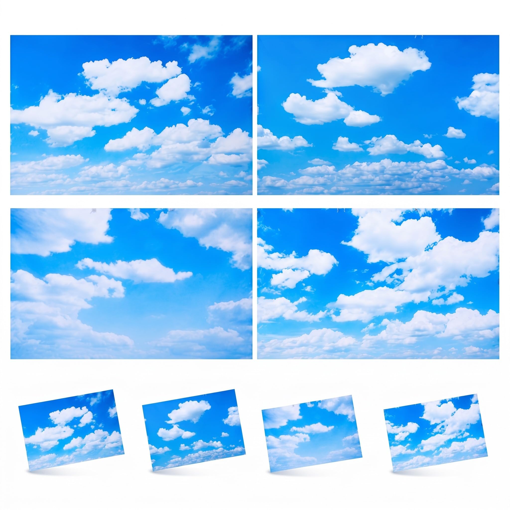 Hortsun 4 Pack Magnetic Fluorescent Light Covers for Classroom, 4x2 Ft