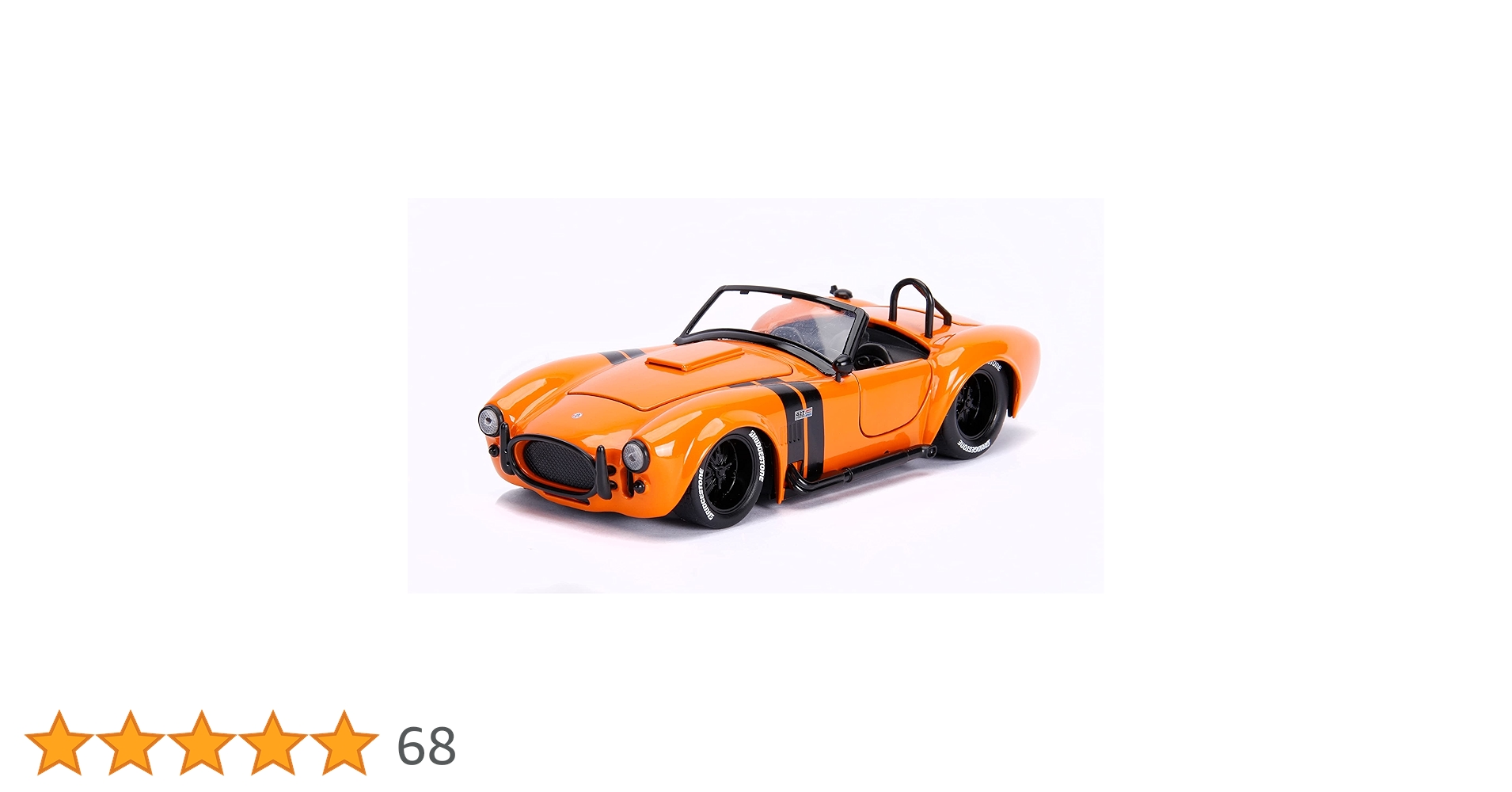 Jada 1965 Shelby Cobra 427 S/C Orange with Black Stripes Bigtime
