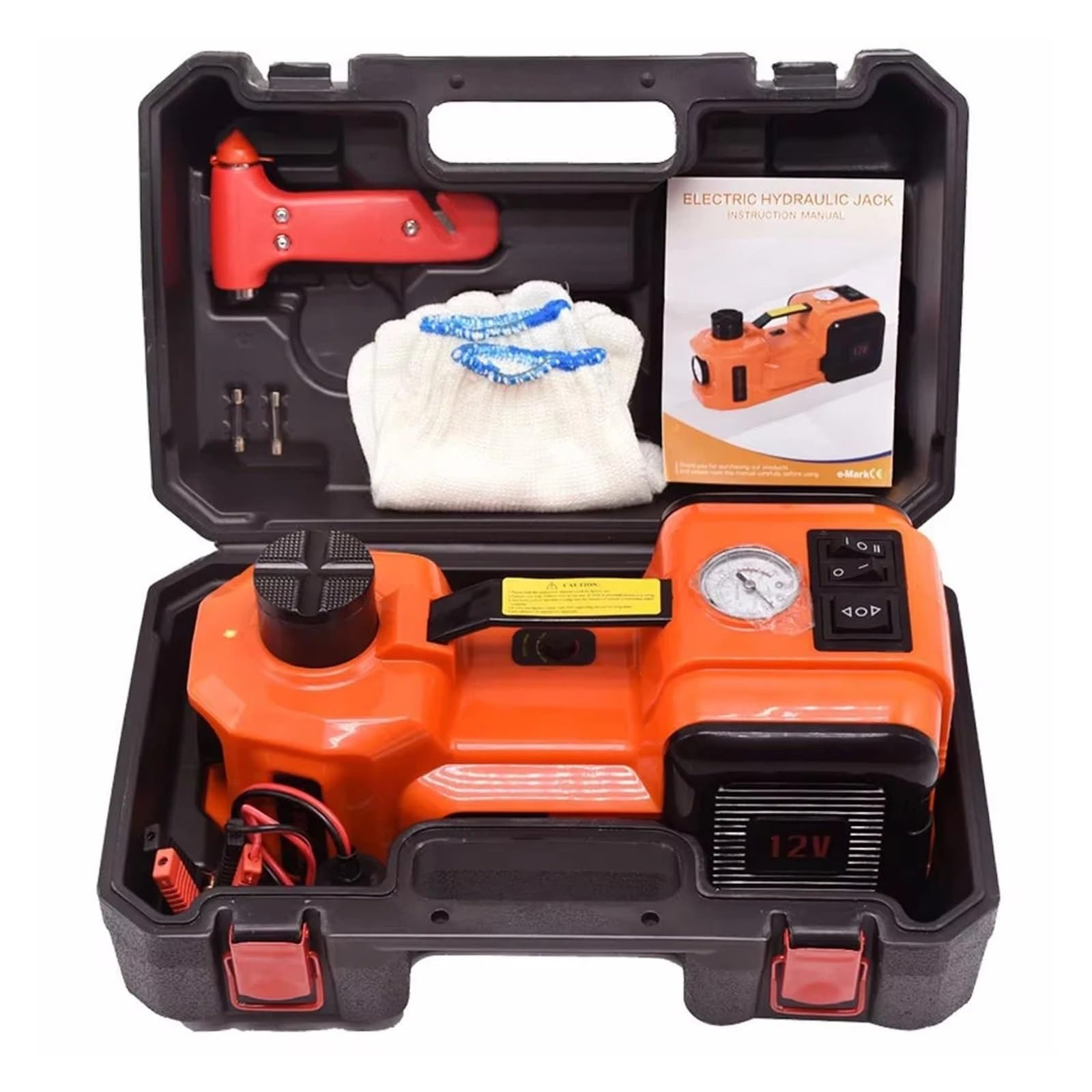 sollevatore auto Kit martinetto idraulico elettrico per auto Martinetti di sollevamento automatico da 5 tonnellate con smontaggio della ruota della pompa sollevatore