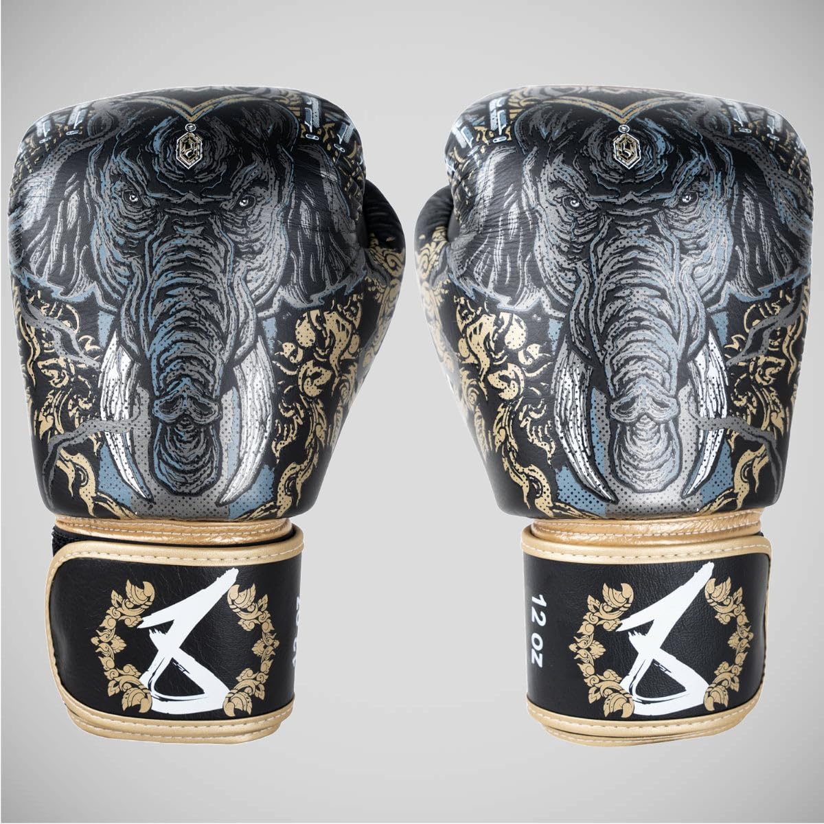 8 Weapons Three Elephants 2.0 - Guantoni da boxe nero/oro