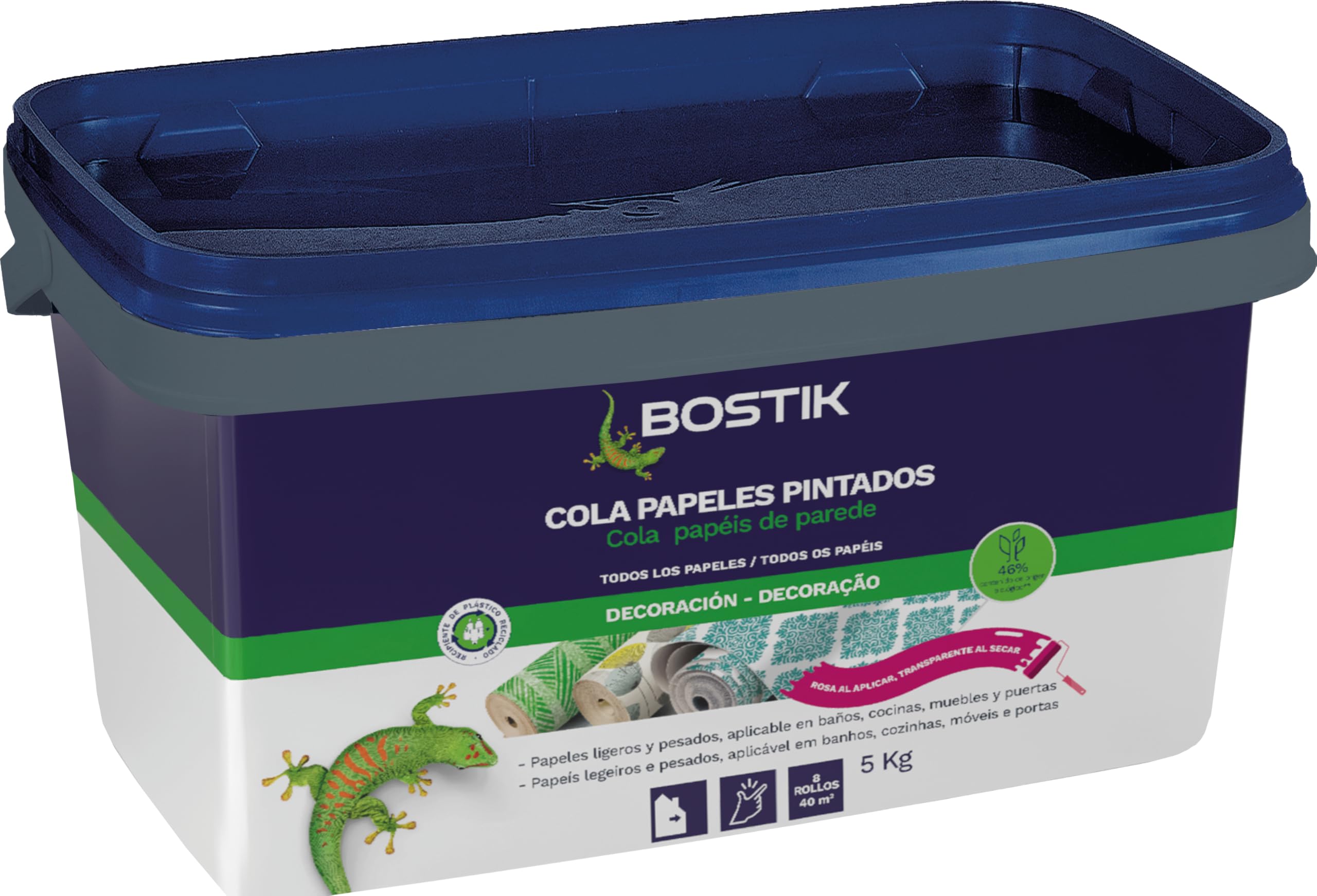 Bostik 30608969 Tapezieren (5 kg) Pink