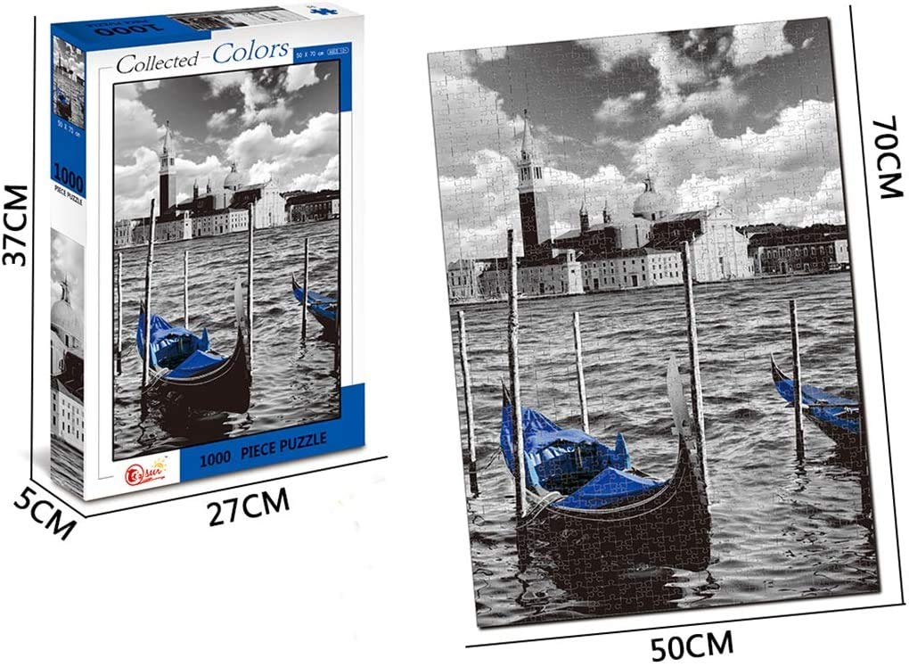 MI Puzzles Puzzles 1000 Pieces Jigsaw Paper Puzzles, Building Model - Venice, Mft88118