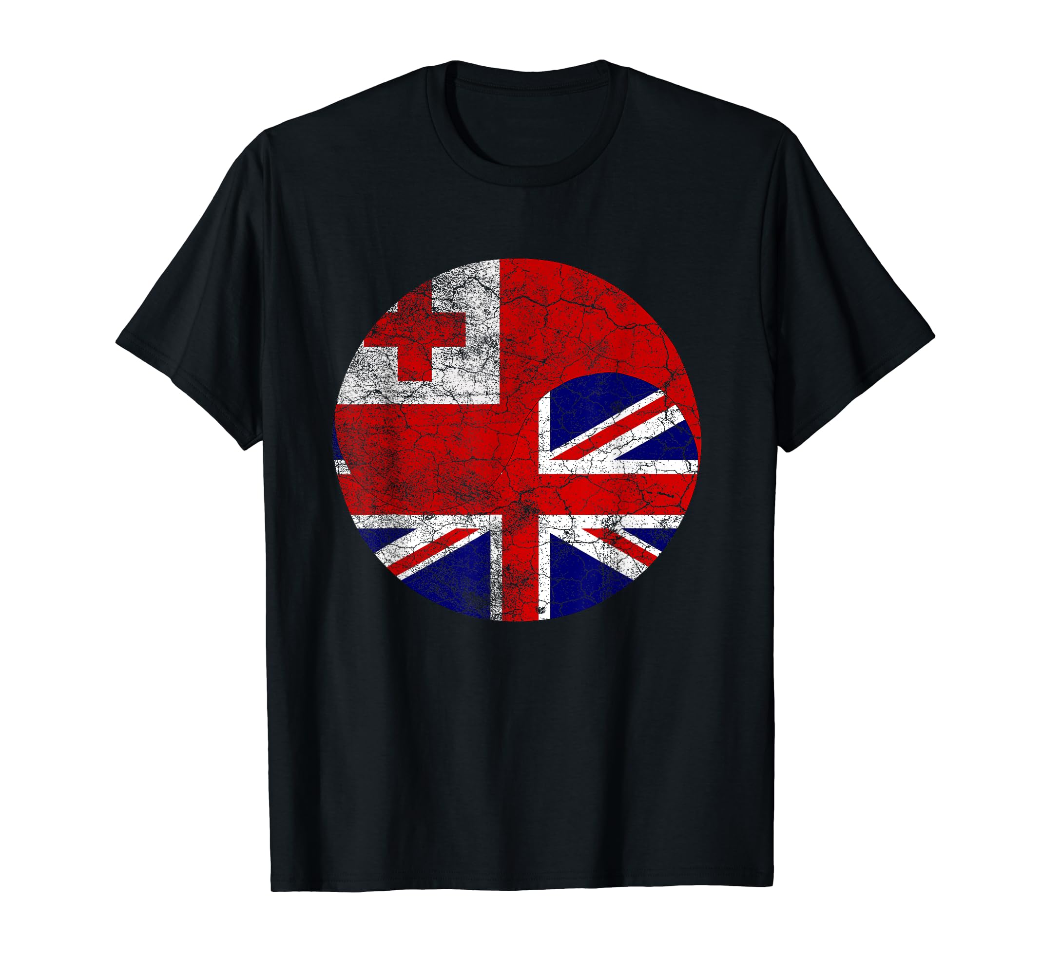 Tonga with British FriendshipVintage British & Tongan Flags, UK and Tonga Tee T-Shirt