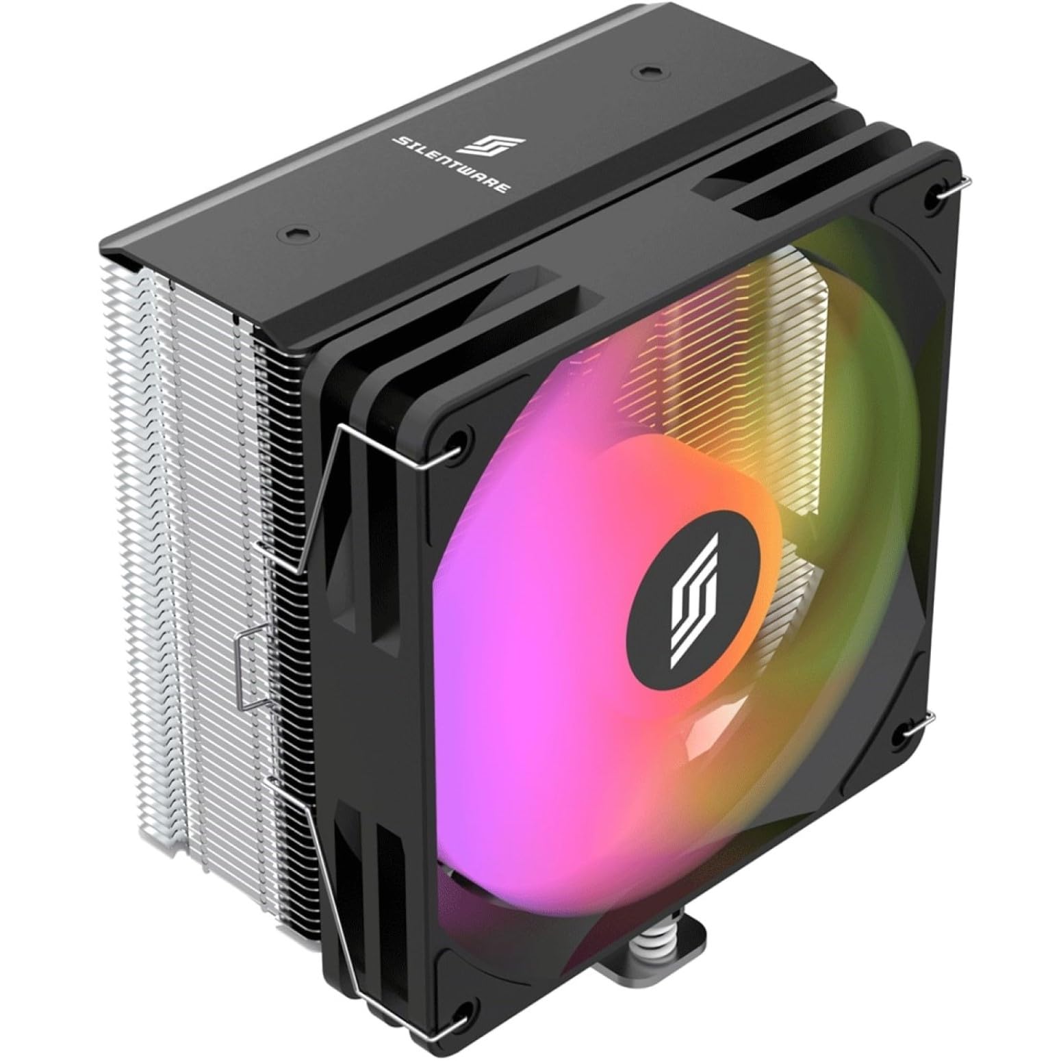 Bora Air Cooler, 5 tubi di calore in rame, ventola PWM silenziosa da 120 mm, illuminazione A-RGB, TDP fino a 215 W, compatibile con Intel LGA 115X/1200/1700/1851 e AMD AM4/AM5