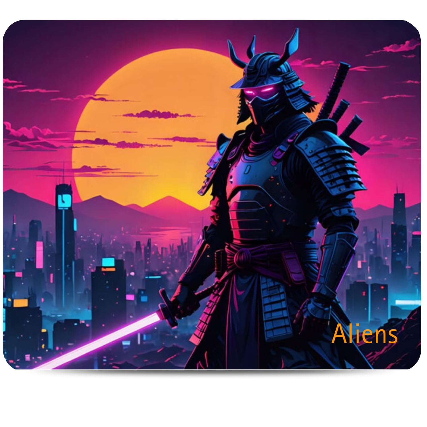 Aliens Mouse Pad for Computer/Laptop – Smooth Cloth Surface, Non-Slip Base, for Laser & Optical Mouse, Gaming, Office, Home – 230x190mm (Mouse pad Neon-36)-image-27