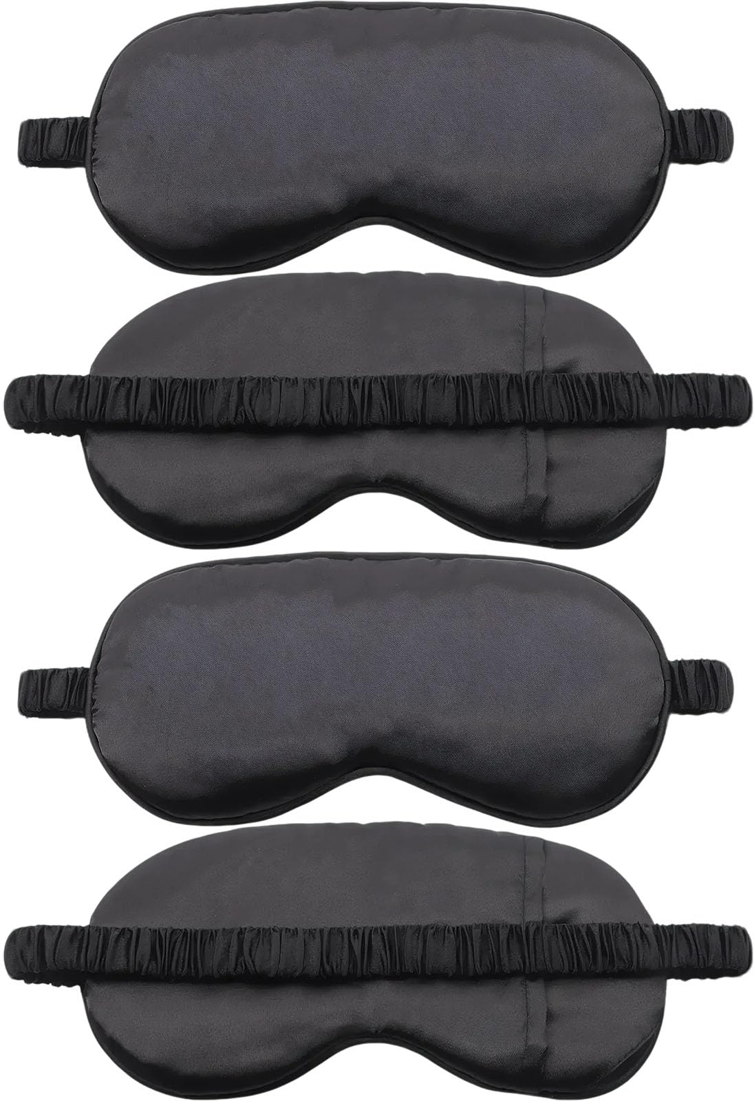Photo 1 of Tihzheoy 4 Pack Black Satin Silk Sleep Masks