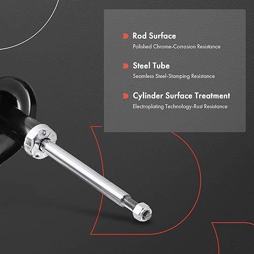 Miniatura 5 de A-Premium Amortiguador delantero compatible con Chevrolet Aveo 2004-2009, Aveo5 2006-2009, G3 2009, lado del conductor y del pasajero