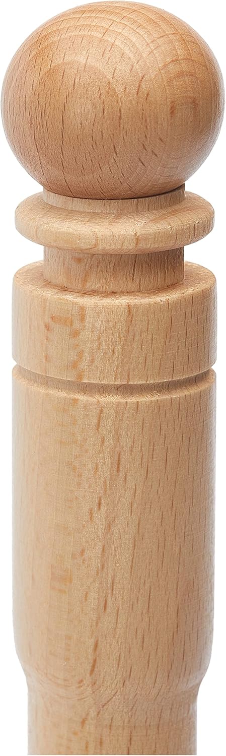 KitchenCraft Upright Wooden Kitchen Roll Holder, 33.5 cm (13")