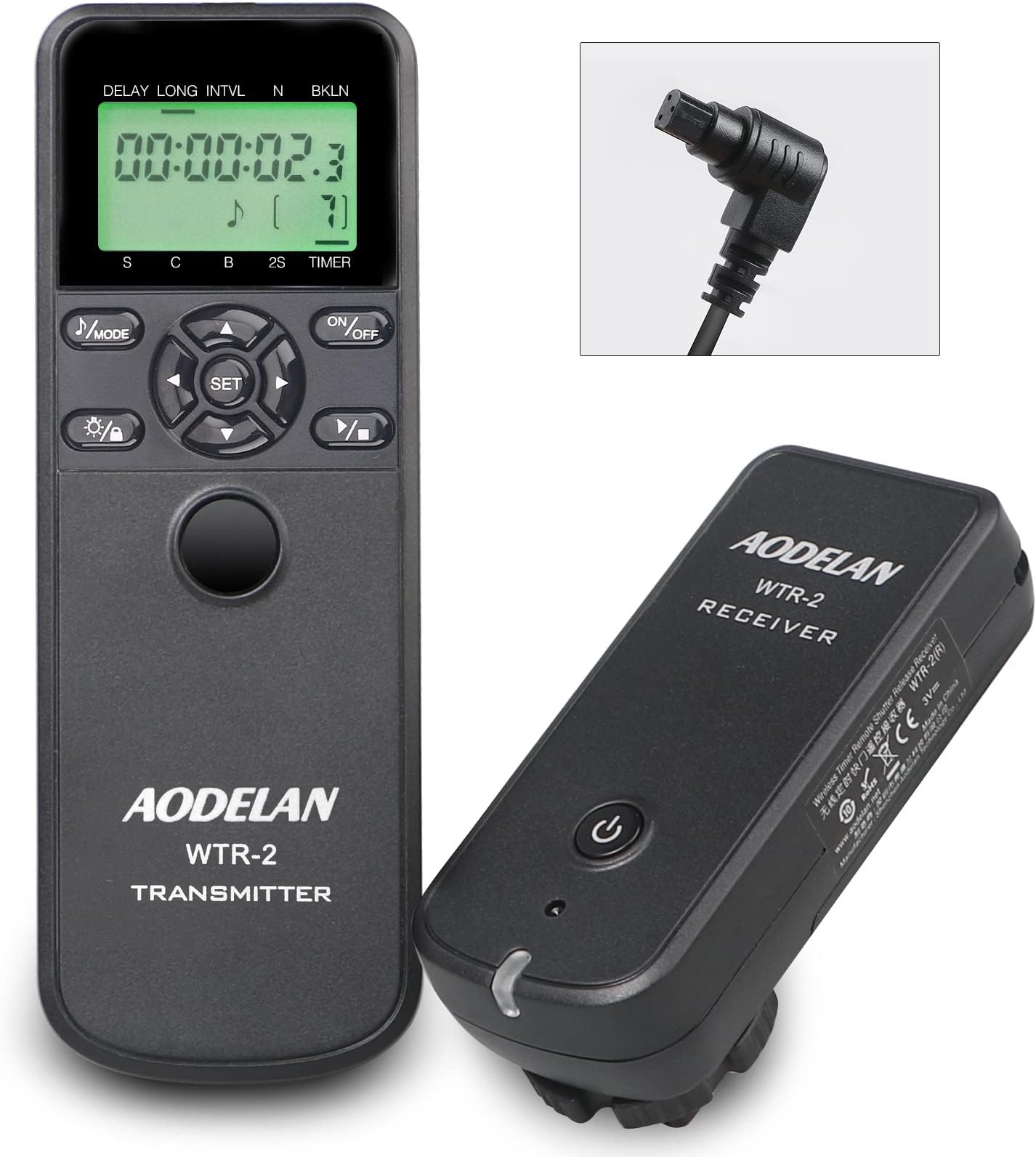Aodelan Wireless Remote Timer Shutter Release Remote