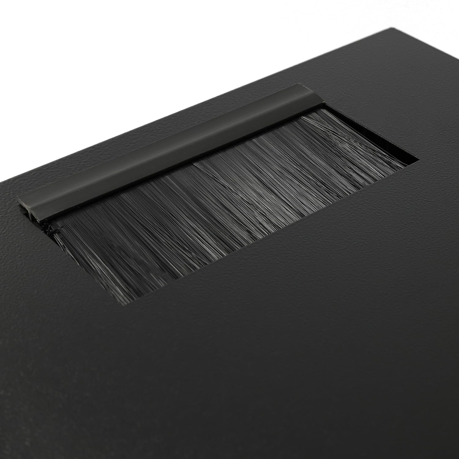 HMF 63409-02 Netzwerkschrank, Serverschrank 10 Zoll | 9 HE | 300 mm Tiefe | Voll montiert | Glastür | Schwarz