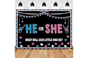 5x3FT Gender Reveal Banner: Capture Precious Moments in Blue or Pink