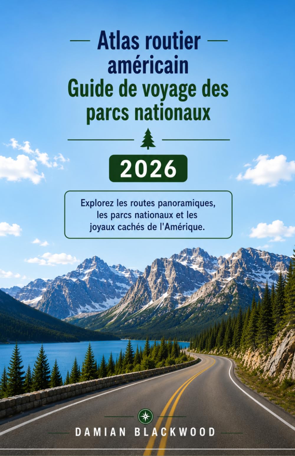 Atlas routier américain Guide de voyage des parcs nationaux 2026: Explorez les routes panoramiques, les parcs nationaux et les joyaux cachés de l'Amérique.