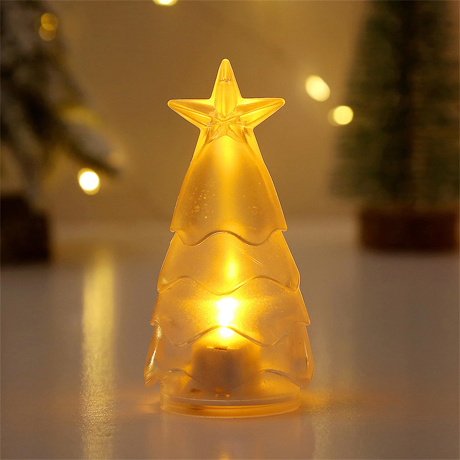 Amazon.co.jp : 6個のLED電子クリスマスツリーライト金庫と家の寝室の