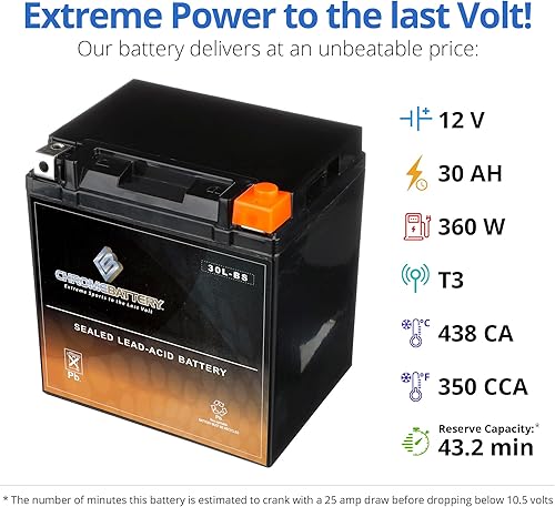 Miniatura 42 de YTX14AHL-BS Power Sports batería de alto rendimiento.