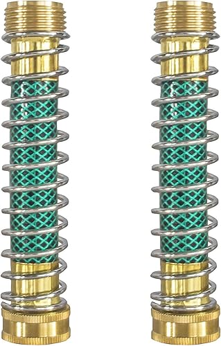 Miniatura 6 de Hourleey Protector de manguera de jardín, adaptador de extensión de manguera con resorte helicoidal, paquete de 2