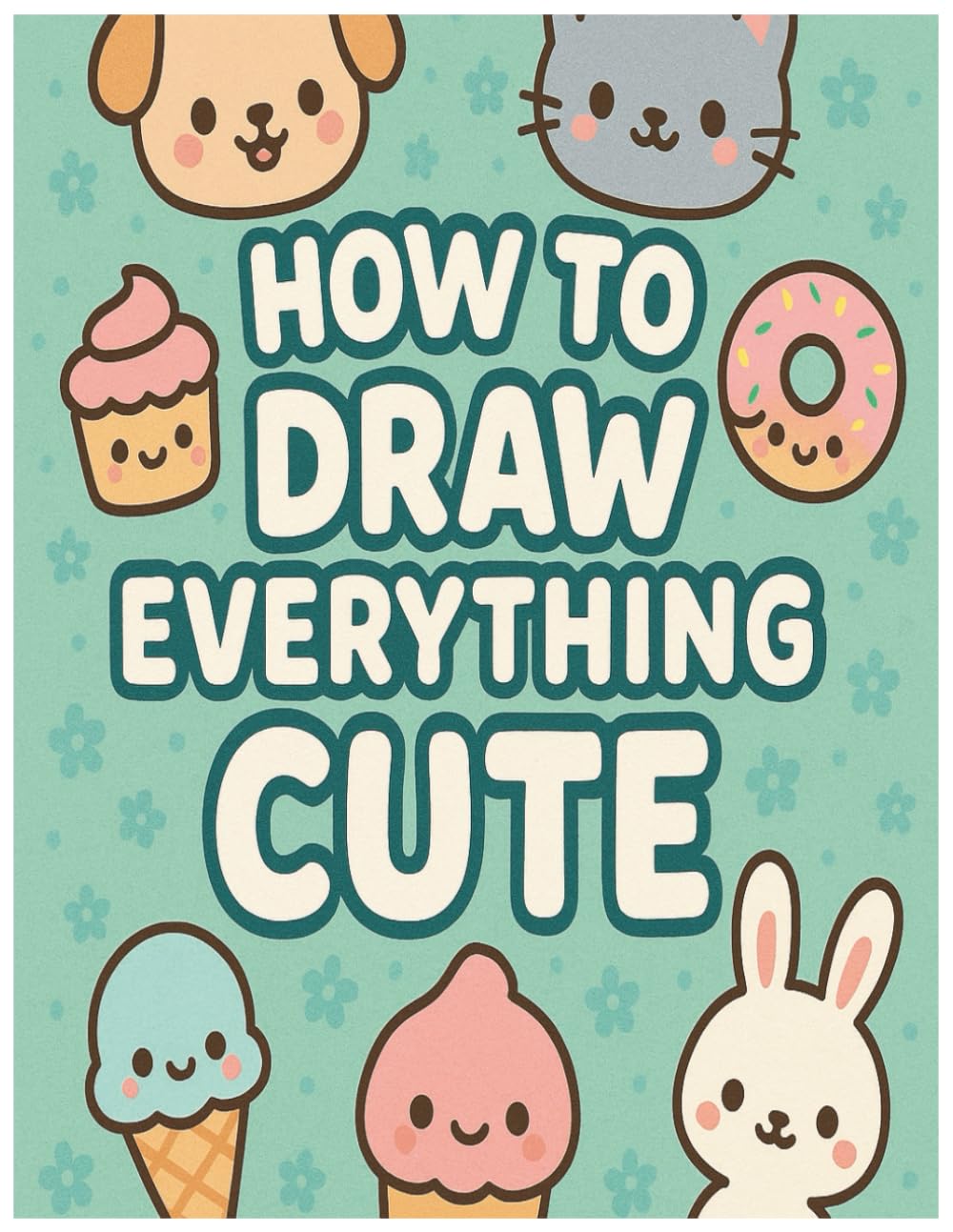 How To Draw Everything Cute: Easy Step-by-Step Guide to Sketch Cute Animals, Fun Foods, and Amazing Things: Creative Drawing and Coloring Activity ... and Simple Lessons for Beginners Ages 4–12