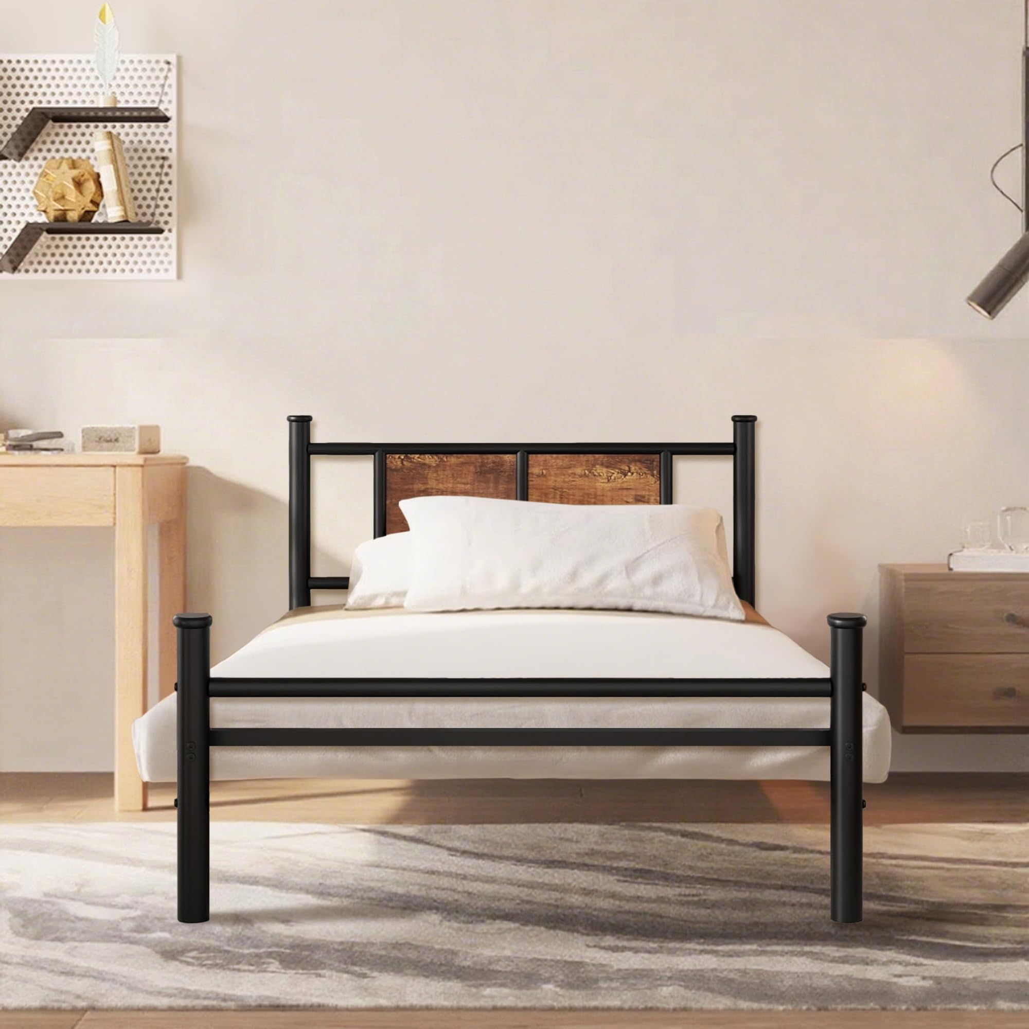 Dimensions of the WDYLWFHW Twin Platform Bed Frame