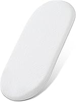 Vista 8 de Colchón de 41x29 para Pack n Play de 4moms: Funda de bambú de 1.5" de espesor, almohadilla de colchón de espuma viscoelástica con gel para Pack n