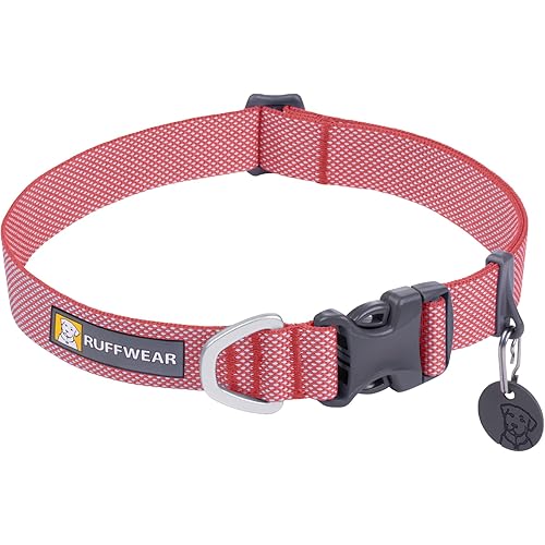 Ruffwear, Hi & Light Dog Collar, Minimal and Ultralight Collar for Everyday Walks and Runs, Salmon Pink, 11"-14"