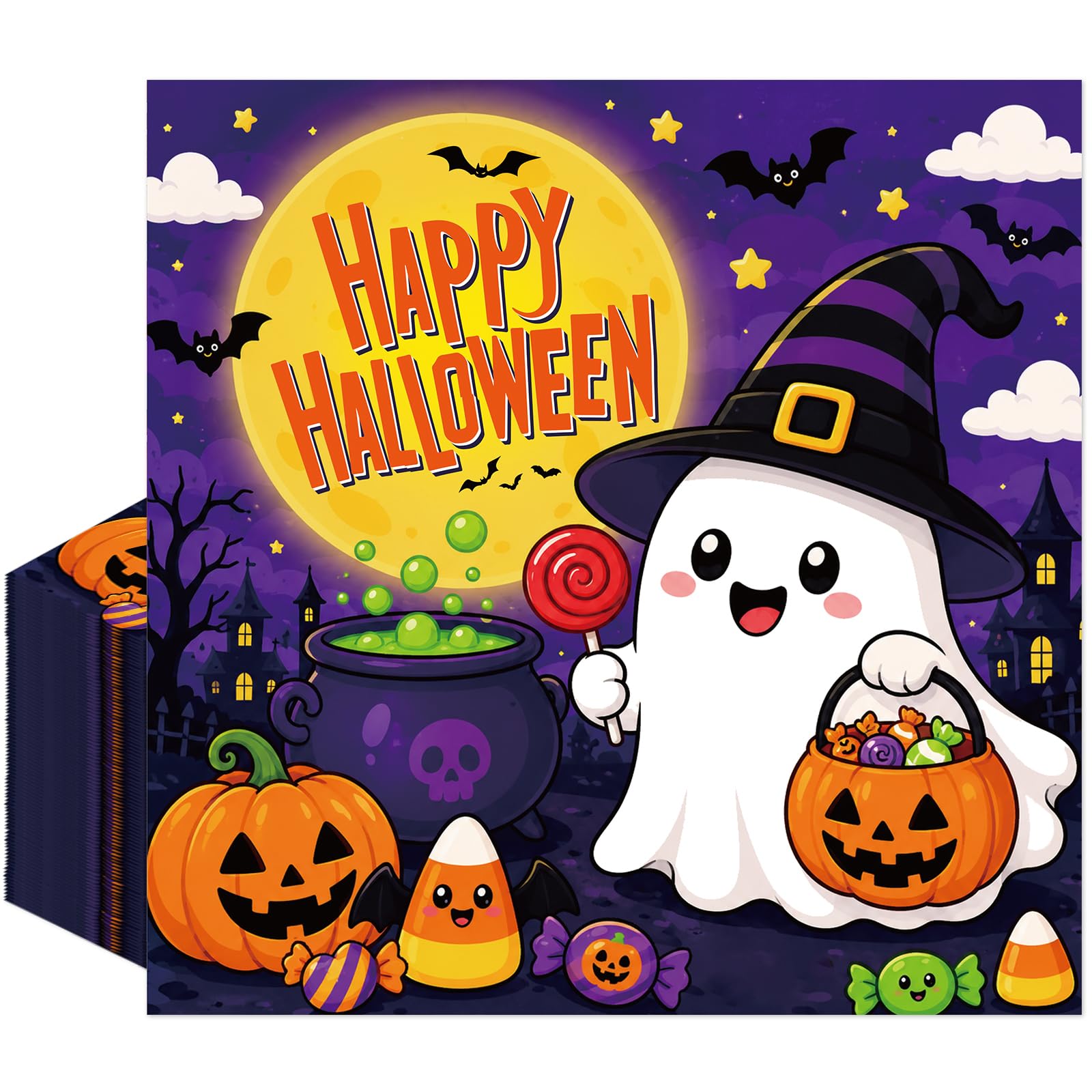 Afritee Halloween Decorations Paper Napkins, for Halloween Festival Party