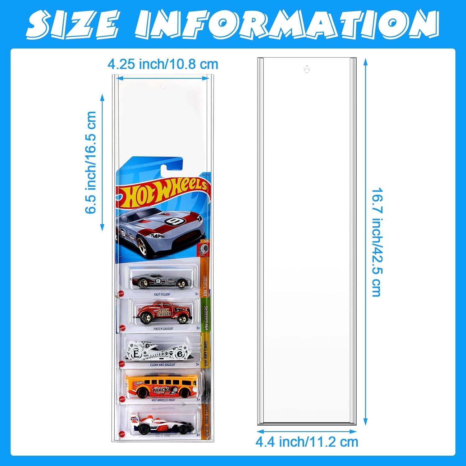 12 Pcs Model Car Display Case 4.4