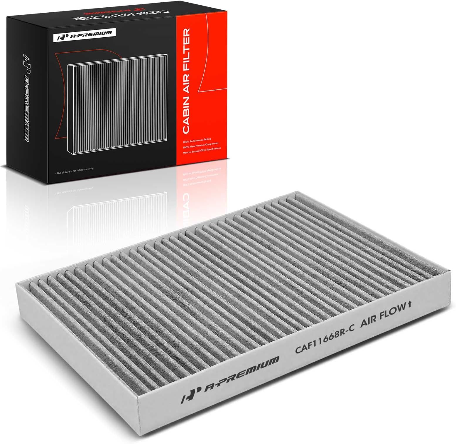 A-Premium Cabin Air Filter Compatible with Chrysler & Dodge - 2011-2020 300, 2011-2022 Challenger, 2011-2022 Charger, Replace# 68071668AA, with Activated Carbon