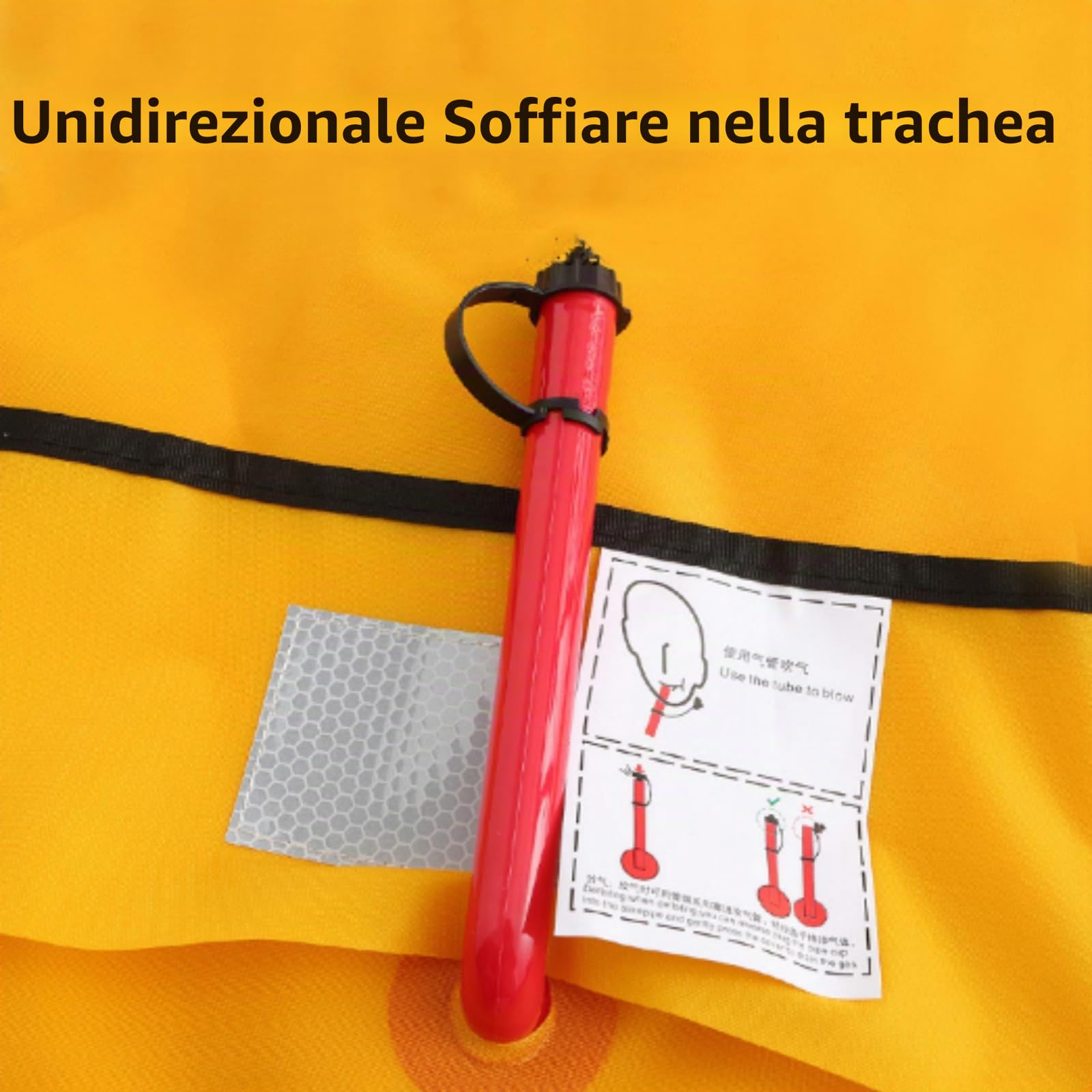Giubbotti di salvataggio gonfiabili automatici senza cilindro, forte assistenza professionale 150 n, con trachea e gilet per kayak, spiaggia, snorkeling, blu navy