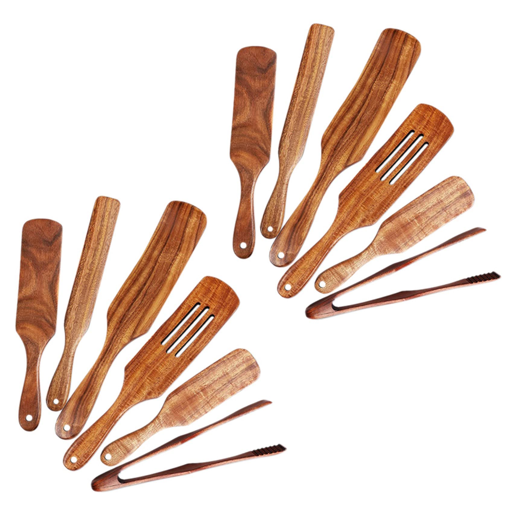 Spurtle, 2 spatole in legno for cucinare, set for spatole in legno, set da cucina Spurtle for raschietto, frittura
