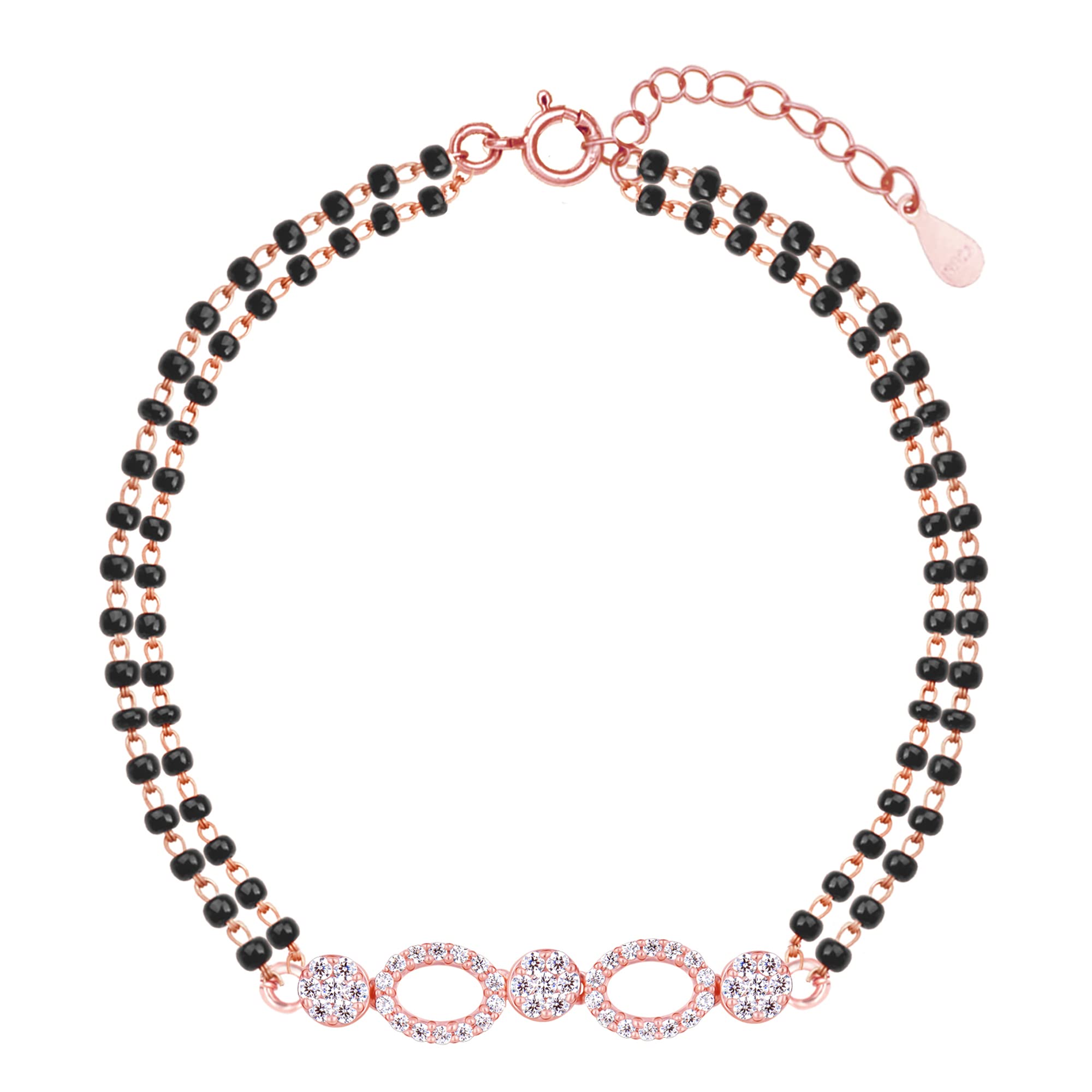 GIVA 925 Silver Rose Gold Commitment Mangalsutra Bracelet, Adjustable|Gifts for Women and Girls | With Certificate of Authenticity and 925 Stamp | 6 Month Warranty* (B0B59PJR2N) Amazon Price History, Amazon Price Tracker