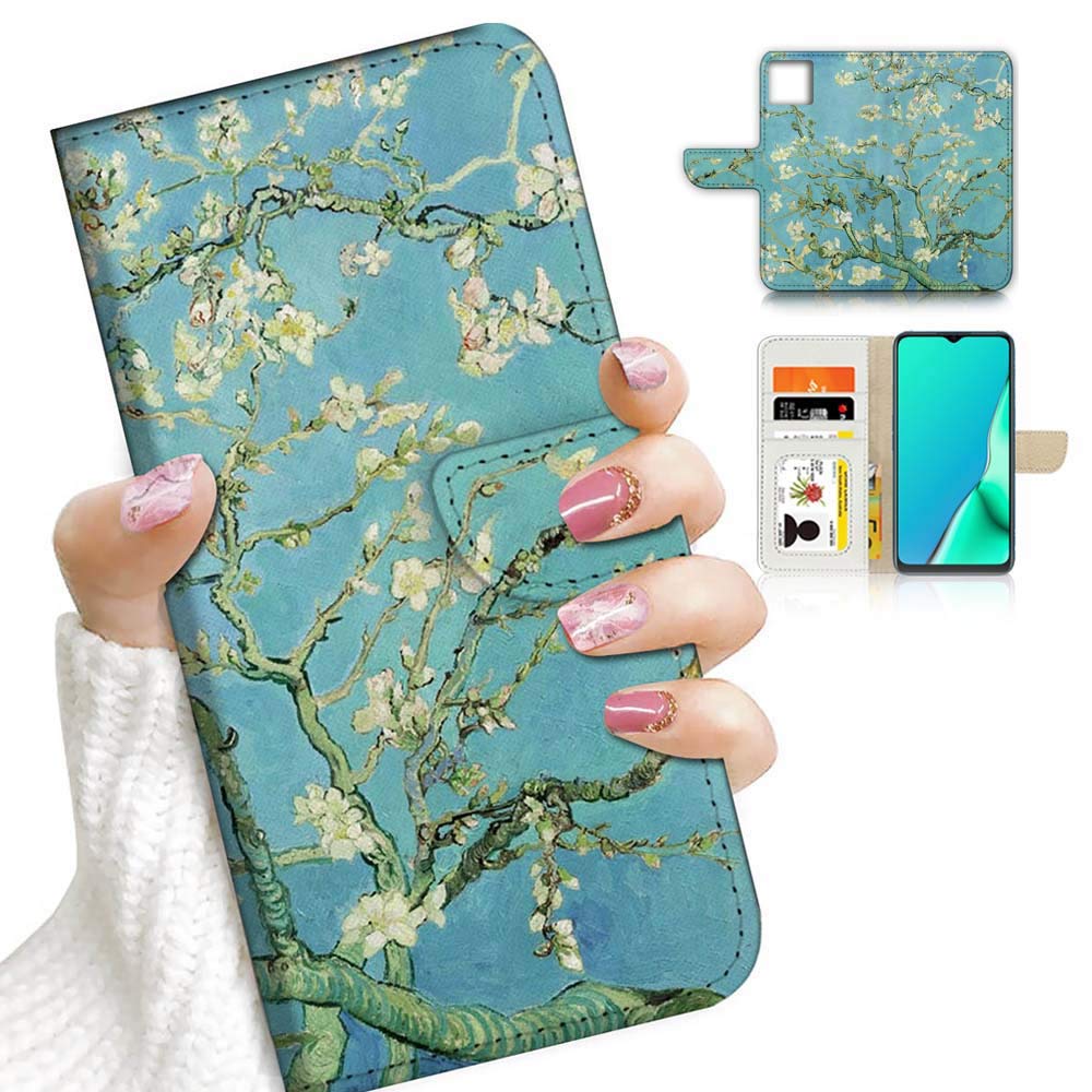 for iPhone 11 Pro, Designed Flip Wallet Phone Case Cover, A23209 Van Gogh Blossoming Almond Tree 23209