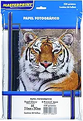 Papel Fotográfico Glossy Masterprint A4 230 Gramas 50 Folhas