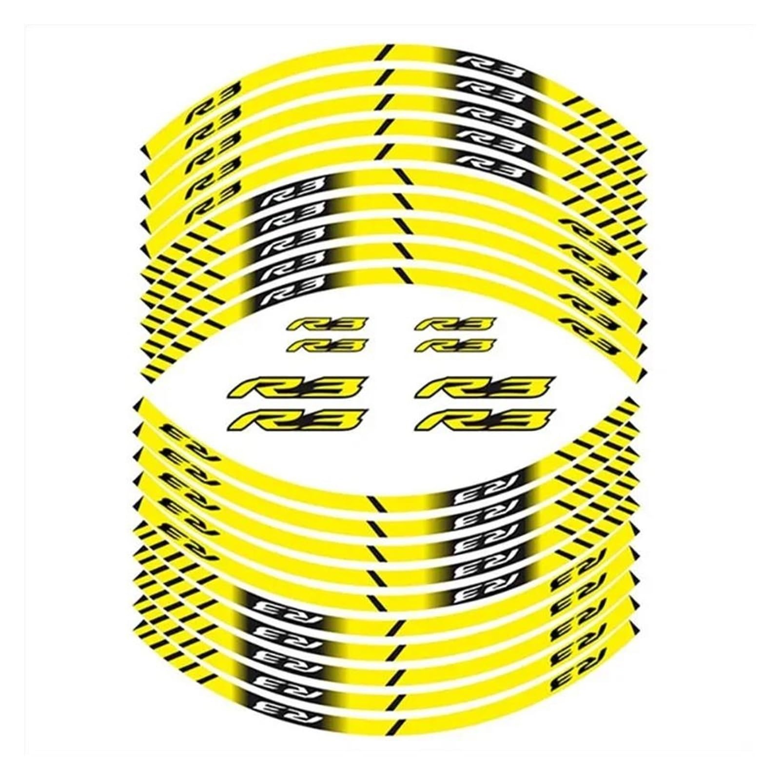 Motorcycle Wheel Sticker Tire Waterproof Reflectives Protection Decals for Yamaha R3 R25 YZF-R3 YZF-R25