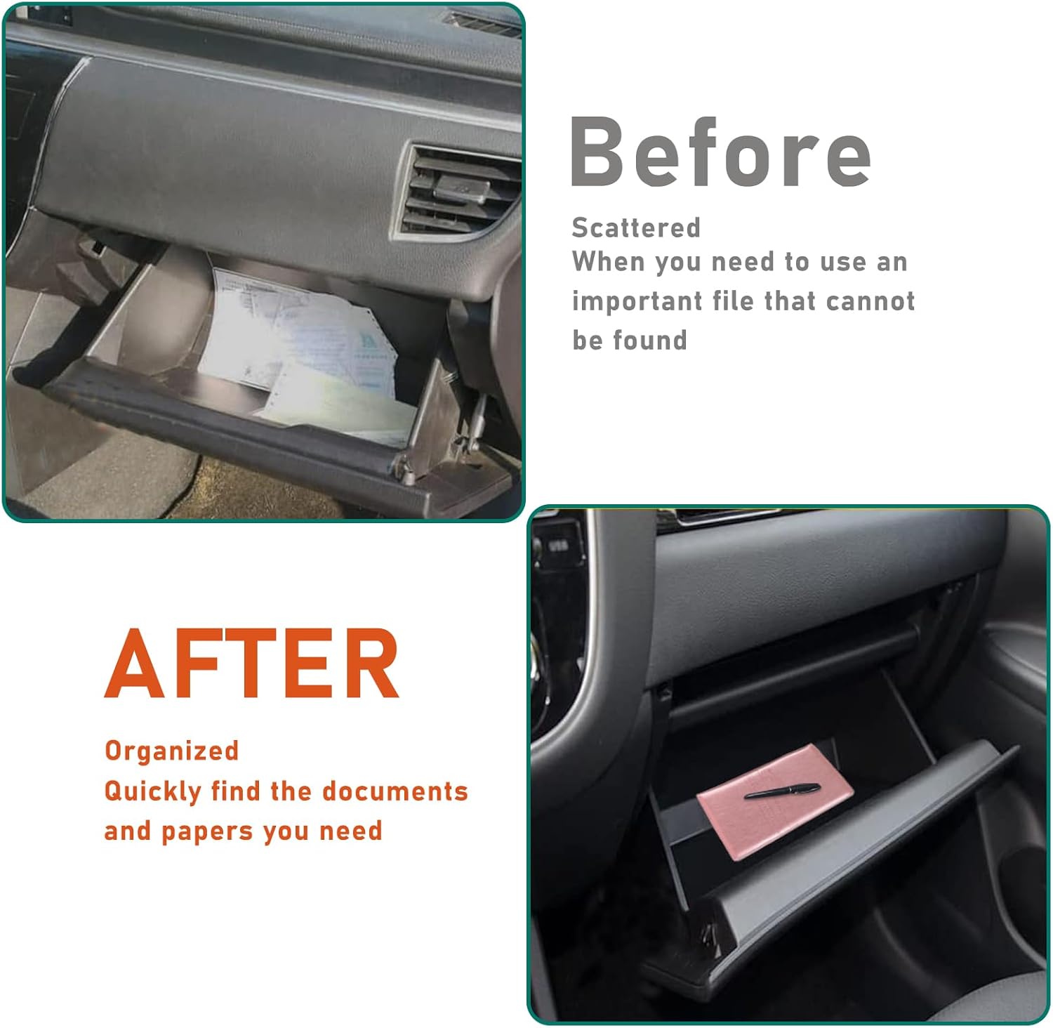 Auto Registration And Insurance Card Holder Shiny Leather Auto - View #4