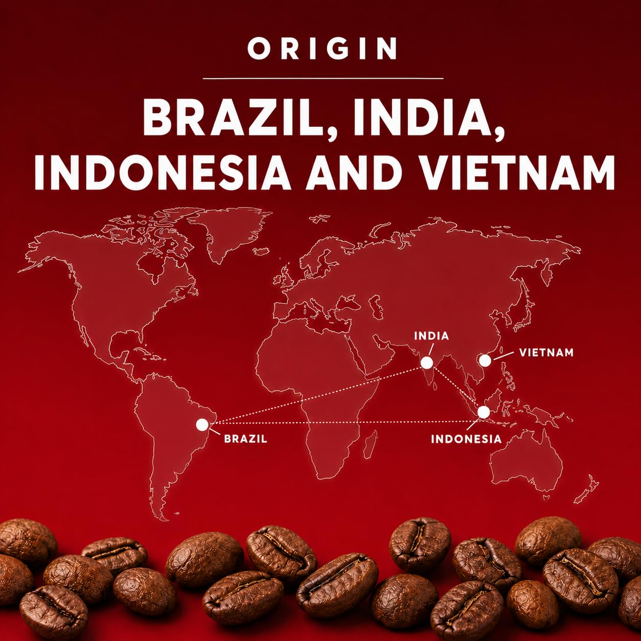 KUGA Caffè Crema Kawa ziarnista 250 g, całe ziarna, belgijskie palenie, 50% Arabica & 50% Robusta, łagodna, kremowa, do ekspresu automatycznego, kolbowego, French Press i kawiarki