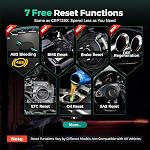 LAUNCH OBD2 Scanner CRP123X V3.0 Lifetime Free Update Diagnostic Tool | 7 Resets, 4 Systems, FCA AutoAuth, Graphic Live Data, CAN FD & DoIP