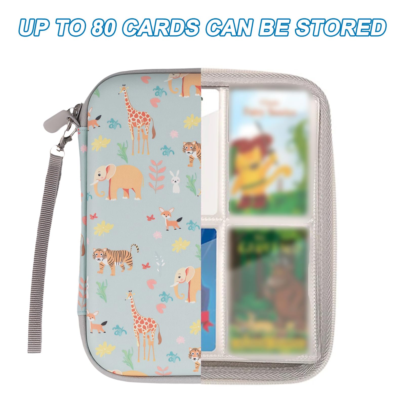 Card Holder for Yoto Card, 80 Pockets Card Case with Zipper, Card Binder Folder for Kids&Adults - Image 4