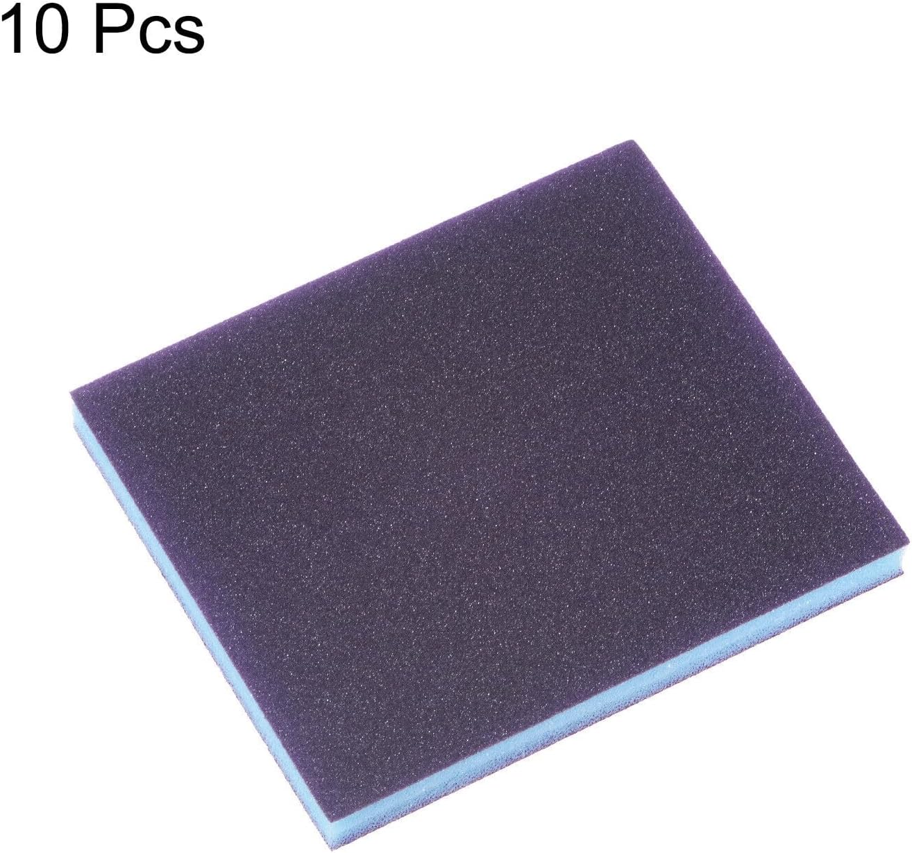 Toolparts And Accessories 10pcs Sanding Sponge Blocks 320-400 Grits Hand Block 120x100x12mm Blue&Purple (#CN#130824-04164)