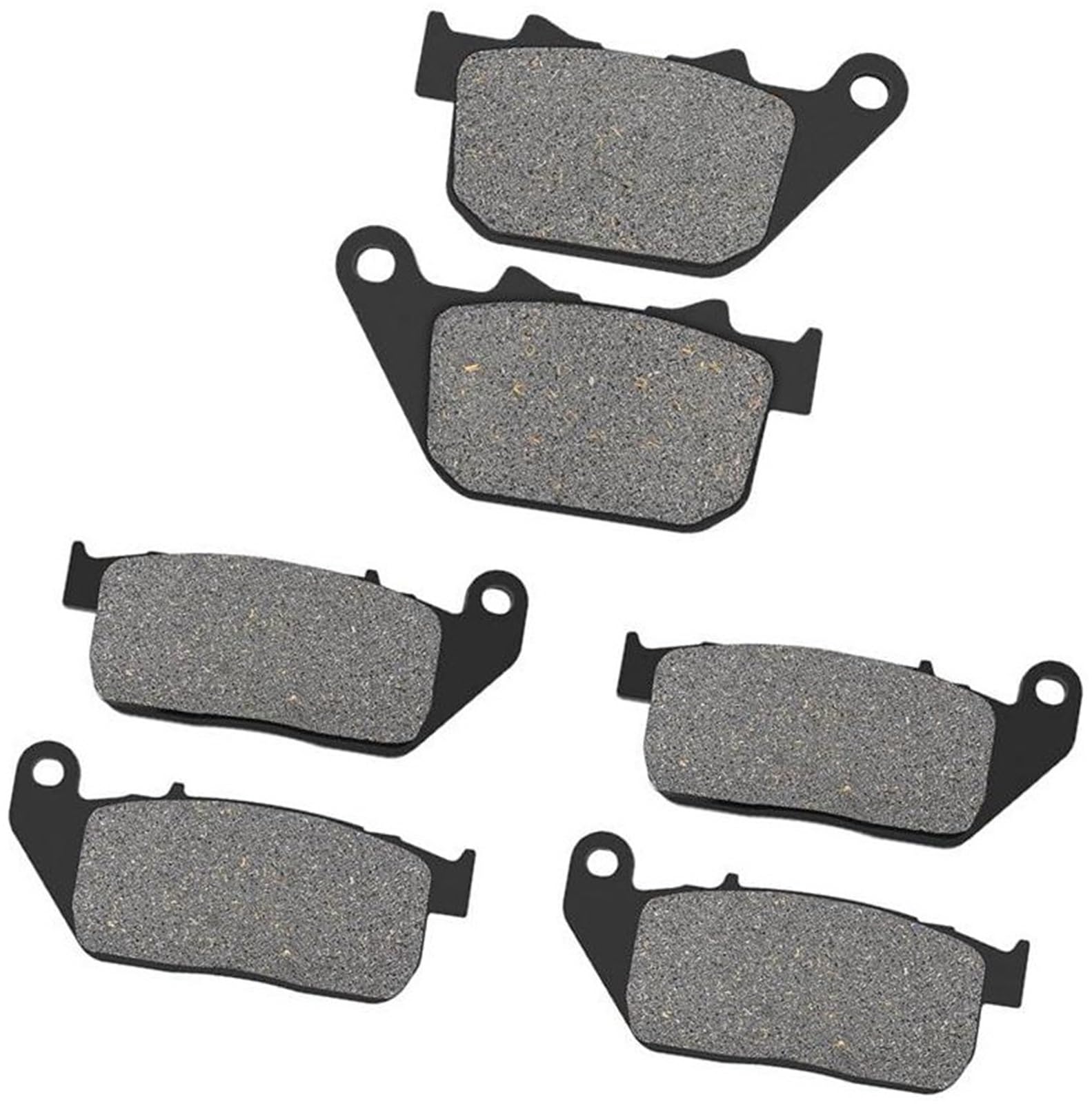 Przednie tylne klocki hamulcowe motocykla, dla Harley, XL883R Sportster R XL 883 R Roadster XL1200R XL 1200 R Sportster Roadster Klocki hamulcowe do motocykli(BLACK 3 Pair)