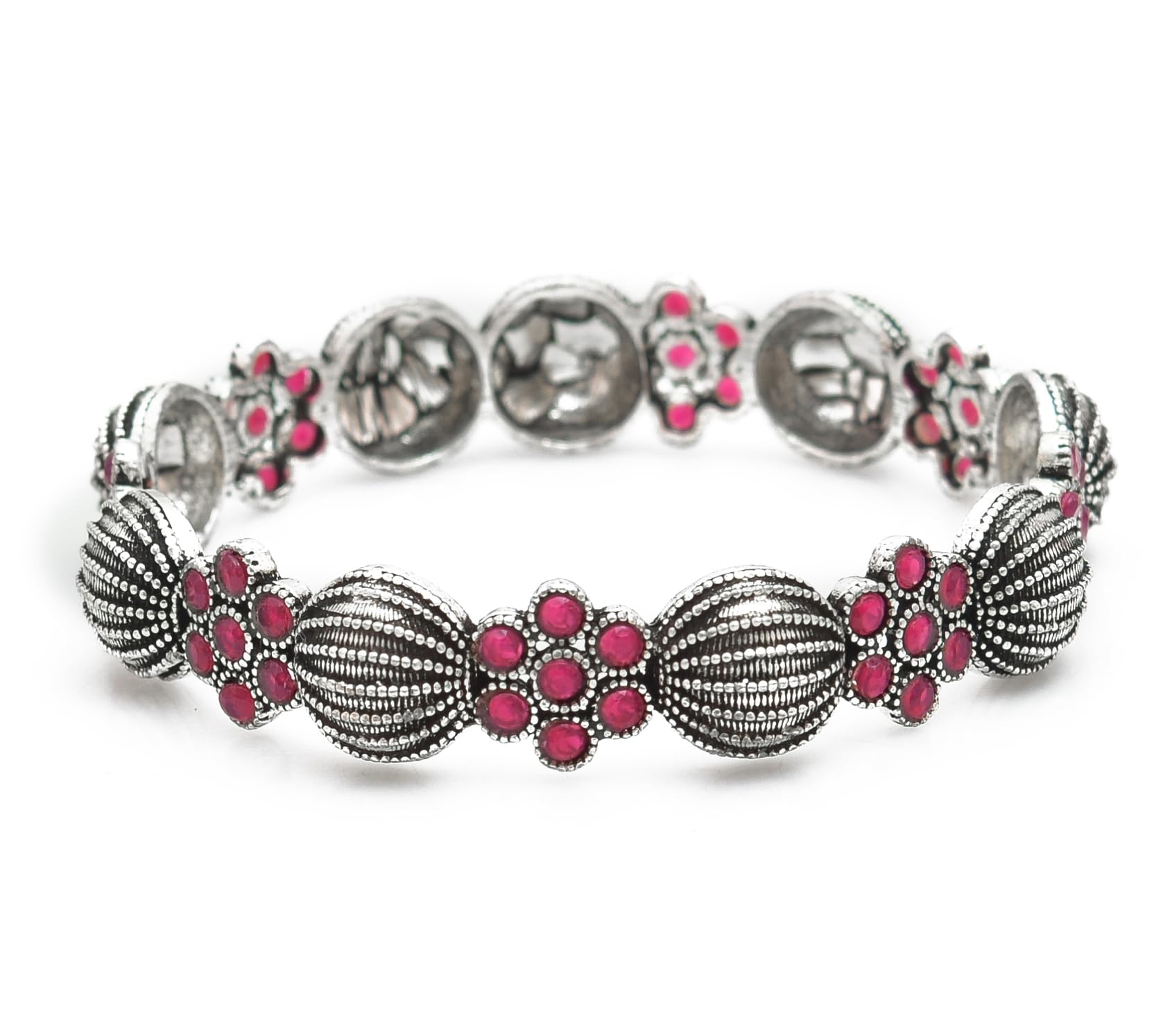 Rozy Style Pink Brass Oxidized Bracelet Kada for Women and Girls (B0CFLHF8JZ) Amazon Price History, Amazon Price Tracker