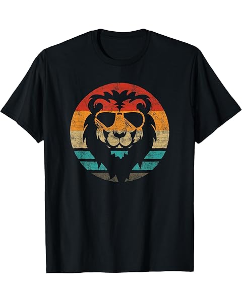 Lion Retro Style Vintage T-Shirt